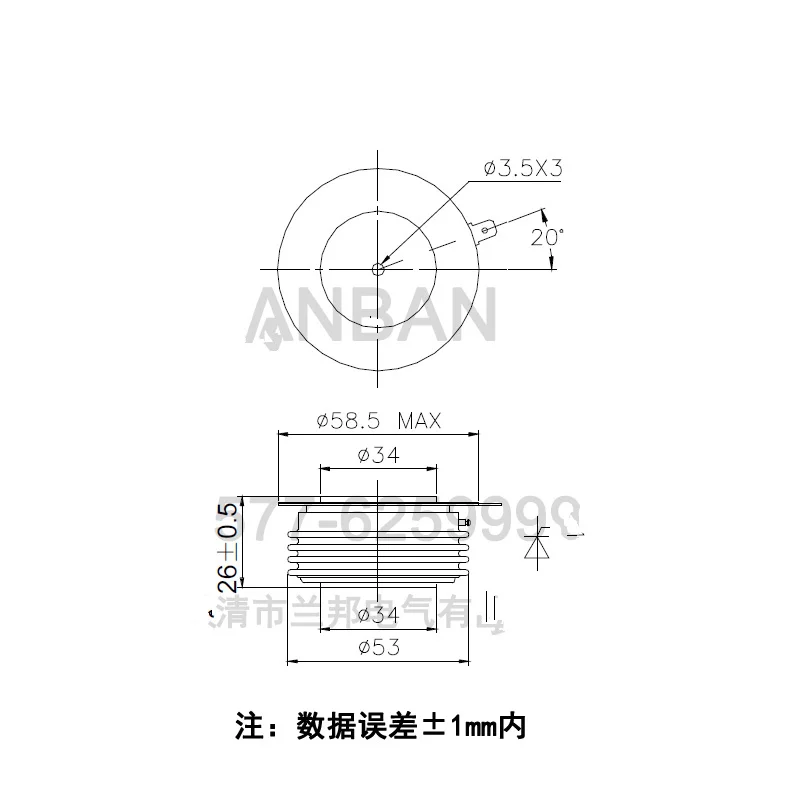 ZP500A 1600V ZP500-16-142_