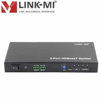 

LINK-MI LM-SPH02-100 100m 1x2 HDBaseT Splitter, HDCP2.2 compliant,Support POC,RS232 Pass through
