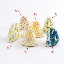 3 размера постельные принадлежности шнурок подарочная сумка девочка мультфильм печати маленький рюкзак Путешествия хранения струны посылка Сумки Оптом