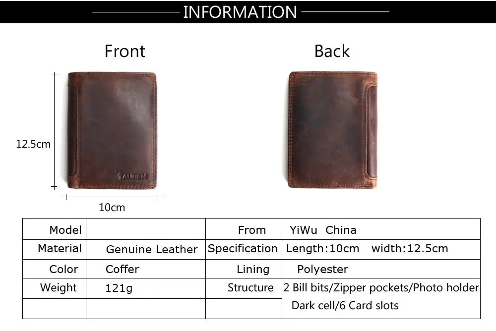 Vintage Designer 100% Genuine Carteiras Masculinas Cowhide Leather Men Short Wallet Purse Card Holder Coin Pocket Male Wallets 9