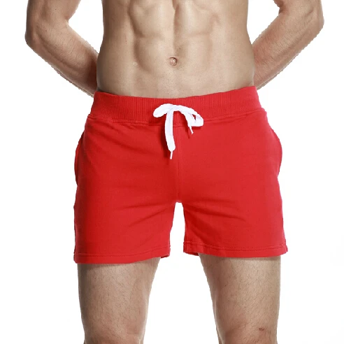 2015 New Seobean summer men's short solid color home shorts 100% cotton breathable sports casual shorts 4 colors size S/M/L/XL 2015 New Seobean summer men's short solid color home shorts 100% cotton breathable sports casual shorts 4 colors size S/M/L/XL