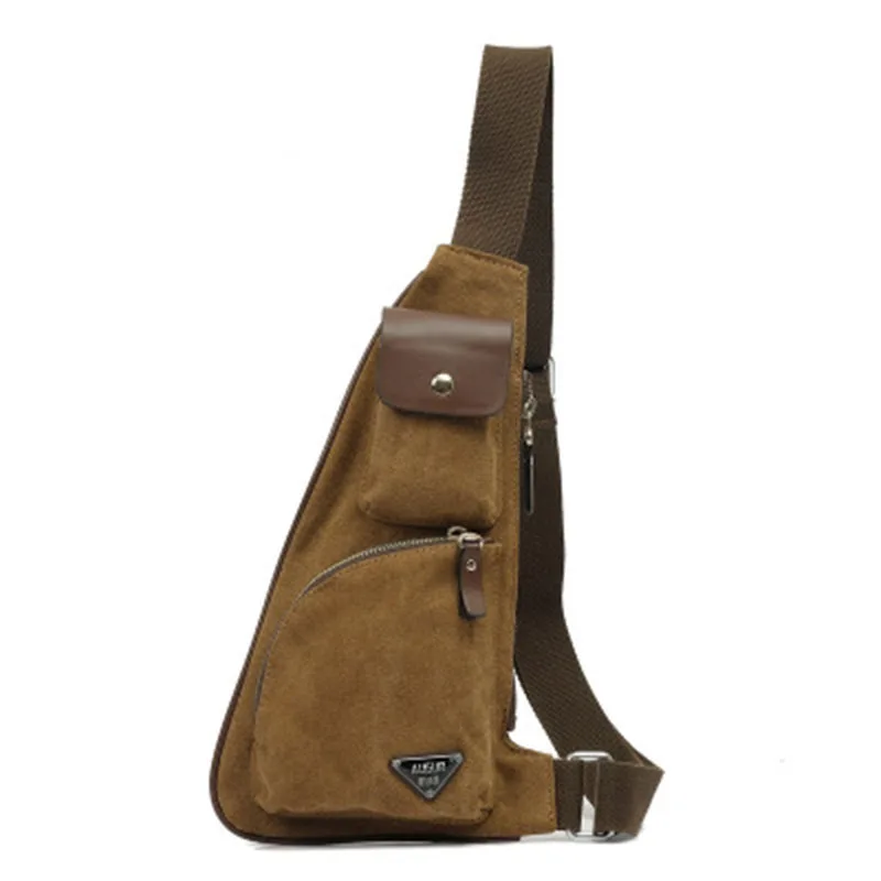 

2018 New Canvas Chest Bag Men Crossbody Bag Casual Travel Rucksack Chest Bag Canvas Small Sling Bags Fanny Shoulder Back Pack