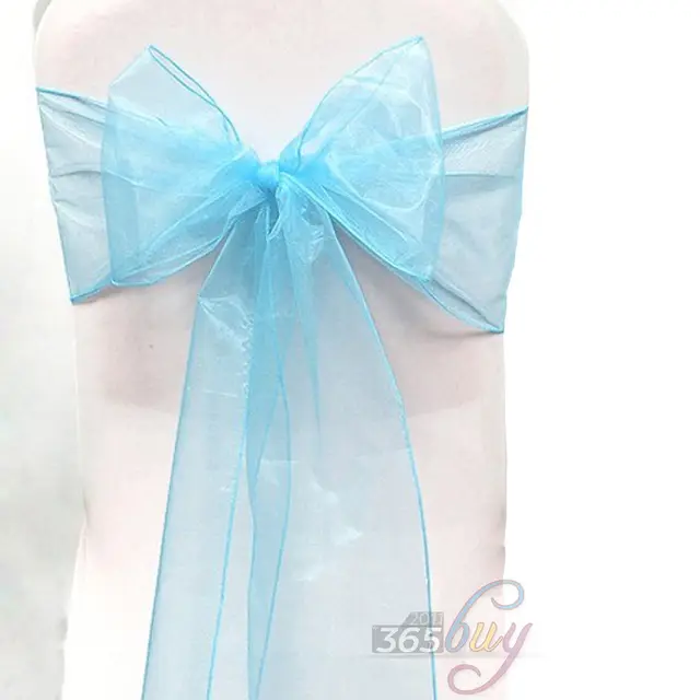 Fly Eagle 10pcs Organza Chair Sashes Bow Wedding Party Cover Fly Eagle 10pcs Organza Chair Sashes Bow Wedding Party Cover Banquet