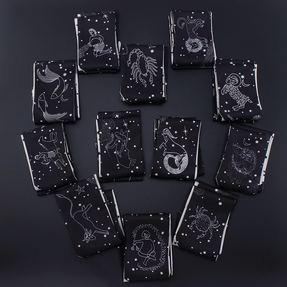 

Brand Tarot Double-Layer Print Twill Silk Small Skinny Scarf For Women Bag Handle Strap Female Fashion Hair Ribbons