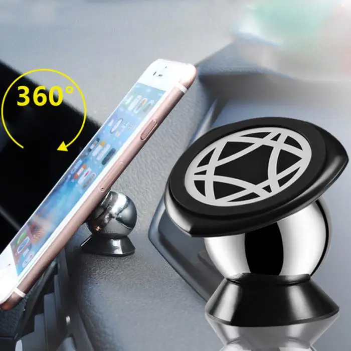 Универсальный вращающийся на 360 градусов магнитный автомобильный держатель для телефона Поворотная розетка TD326