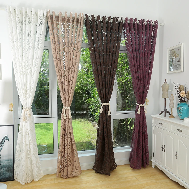 Cortinas semi-blackout hechas a mano telas de panel ciego para cortinas de ventana púrpura tratamiento de ventana de sala de estar púrpura negro blanco