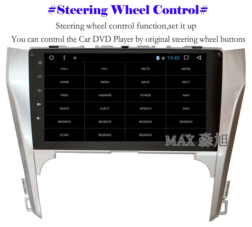 Clearance MAX Android 8.1.0 Car DVD Player for Toyota Camry 55 2012 2013  2014 Car Radio RDS 4G WiFi SWC GPS Navigation System Free Map 11