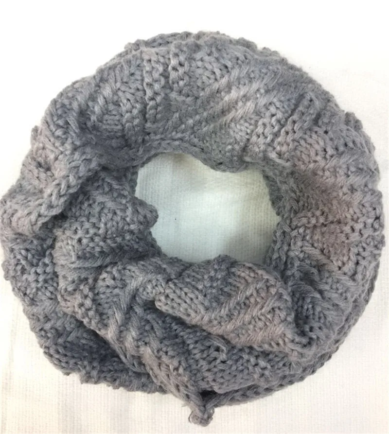 VISROVER, зимний женский шарф, вязаный, с косичками, кольцо, шарф бесконечность, кашемировый шарф, с петлей на шее, Круглый, теплый шарф, шейный платок