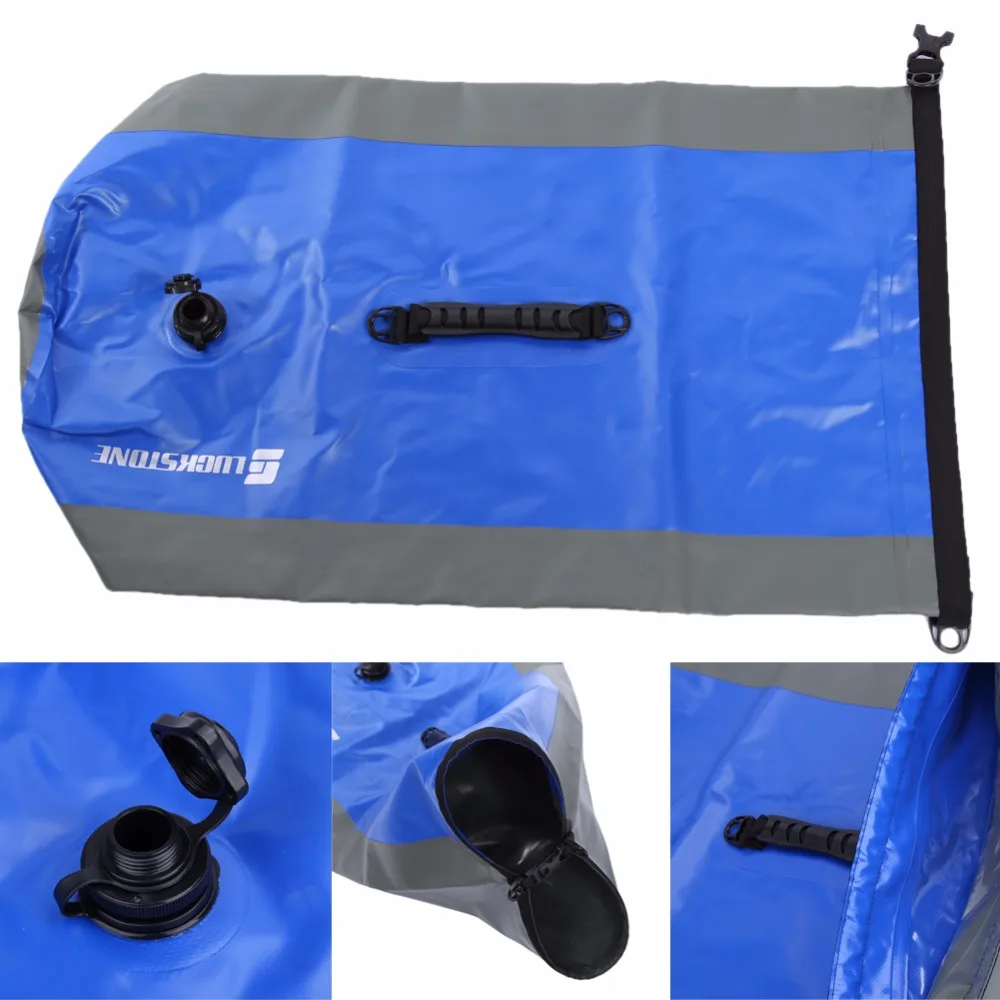 60L Ultra grande impermeable seco bolsa portátil de deportes acuáticos al aire libre Camping mochila río Trekking natación aguas arriba paquete