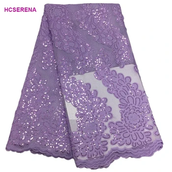 

2019 New Design French Lace Purple Bridal Embroidered Tulle Lace Fabric ,African Lace fabric. nigerian laces free shipping