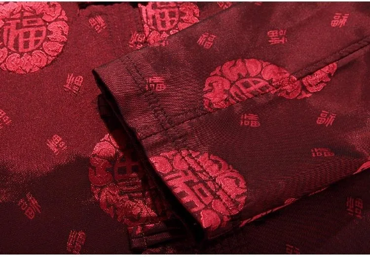 men cotton chinese jacket long sleeve traditional chinese jacket tangzhuang clothing Printing chinese jacket 2015 new hot sale (9)