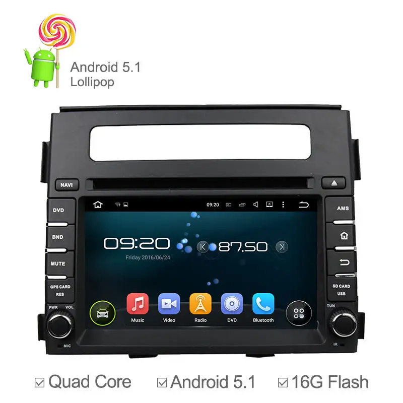 Android 5.1 Quad Core 1.6G Car DVD GPS For Kia Soul 2013 2014 Radio