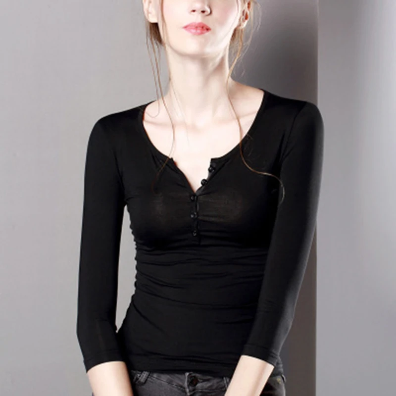 Best black v neck t shirt womens sleeve com