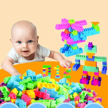 

80pcs Multicolour DIY Model Building Blocks Learning Educational Toys For Children Puzzle for Children Gift