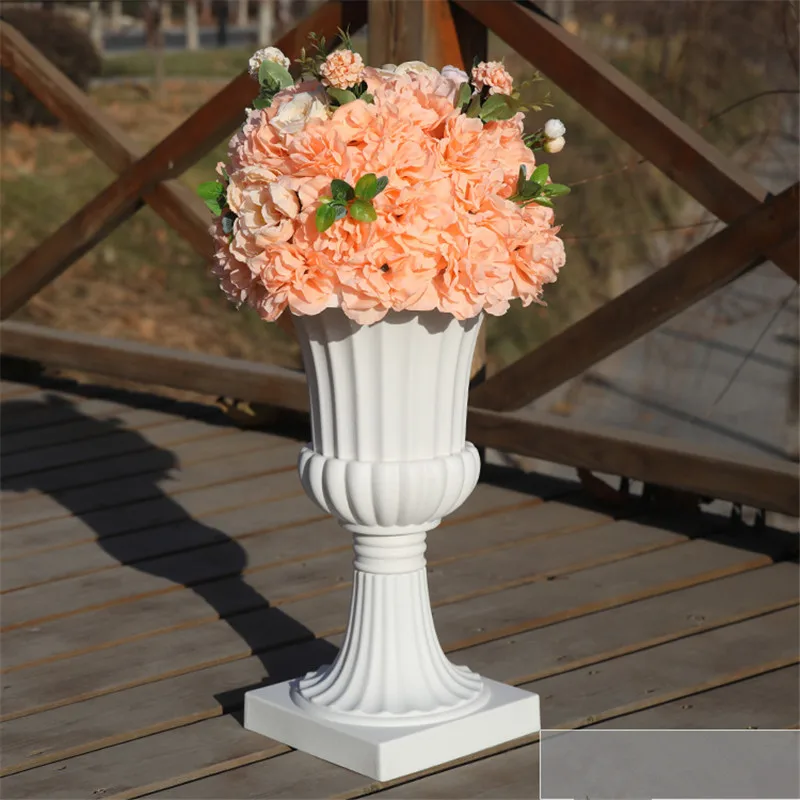 New road lead simulation flower ball wedding supplies wedding scene layout silk flower T stage Roman column decoration flower