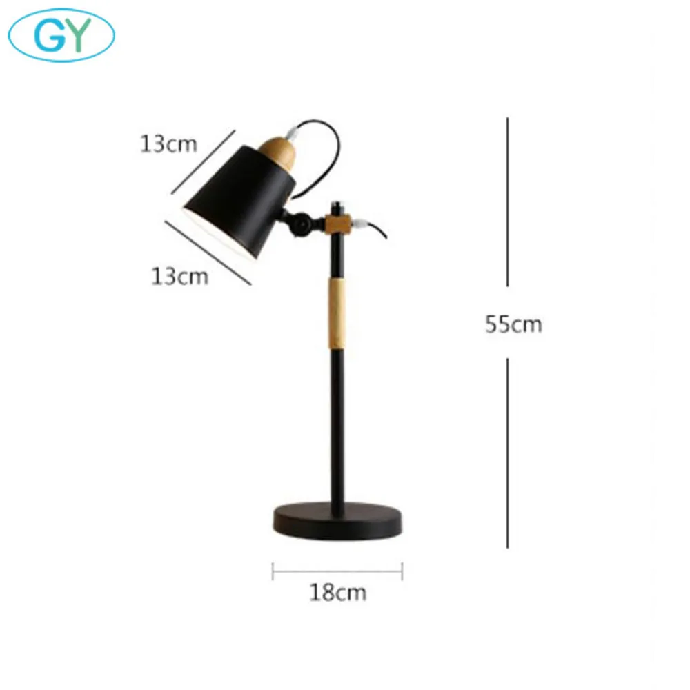  7W Led Bulb desk Lamps Flexible wood Table Lamp Office Studio Home Wooden Table Desk Lighting for B