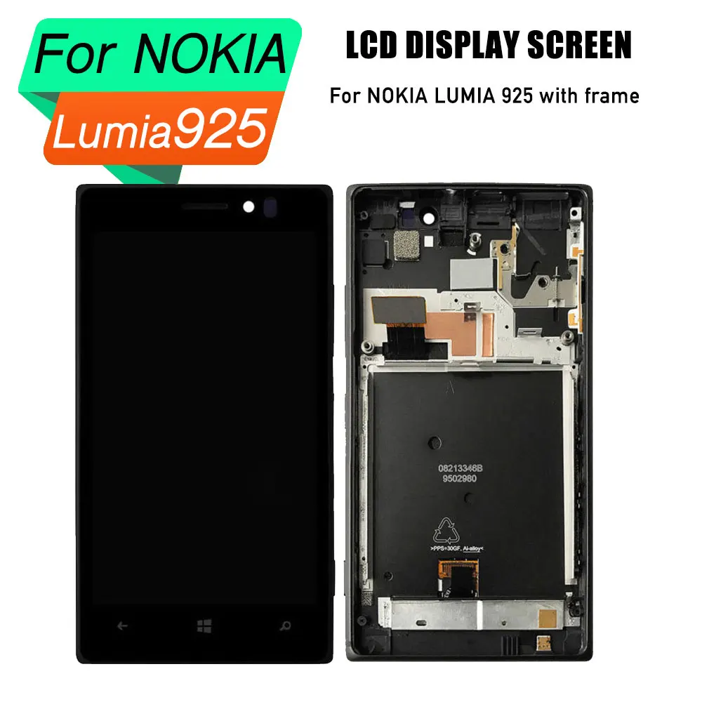 

PrepairP lcd screen for NOKIA lumia 925 lcd display screen digitizer assembly screen for NOKIA lumia 925 lcd digitizer frame