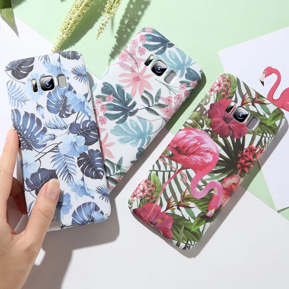 KISSCASE чехол для Xiaomi mi 9 8 SE A1 A2 Lite Red 6 Pro 6A 7 Note 4X5 Plus с цветами и листьями Матовый