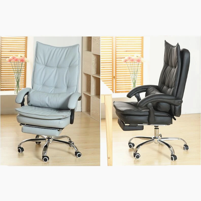 Luxury Fashion Super Soft Leisure Lying Boss Chair Rotary Lifting Computer Chair With Footrest Thicken Cushion Swivel Chair