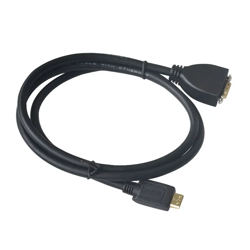 DANSPEED HDMI кабель Mini HDMI к HDMI мужчин и женщин Панель Крепление кабель-удлинитель для цифрового видео мини интерфейс кабель для передачи данных