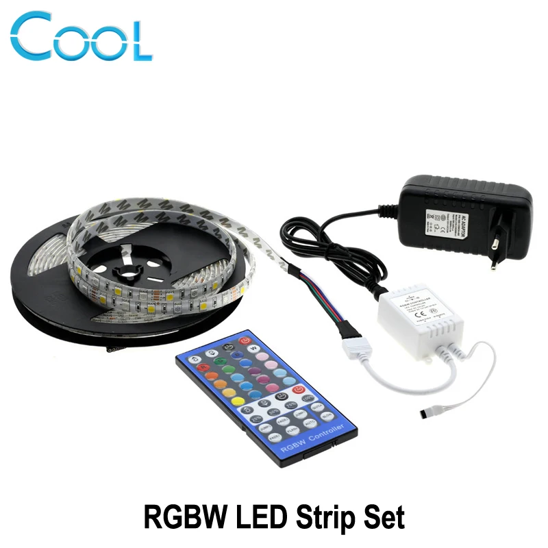 

LED Strip 5050 RGBW / RGBWW 5M 60LEDs/m Flexible Tape Light + 40Key IR Controller + DC 12V 3A Power Adapter Sets