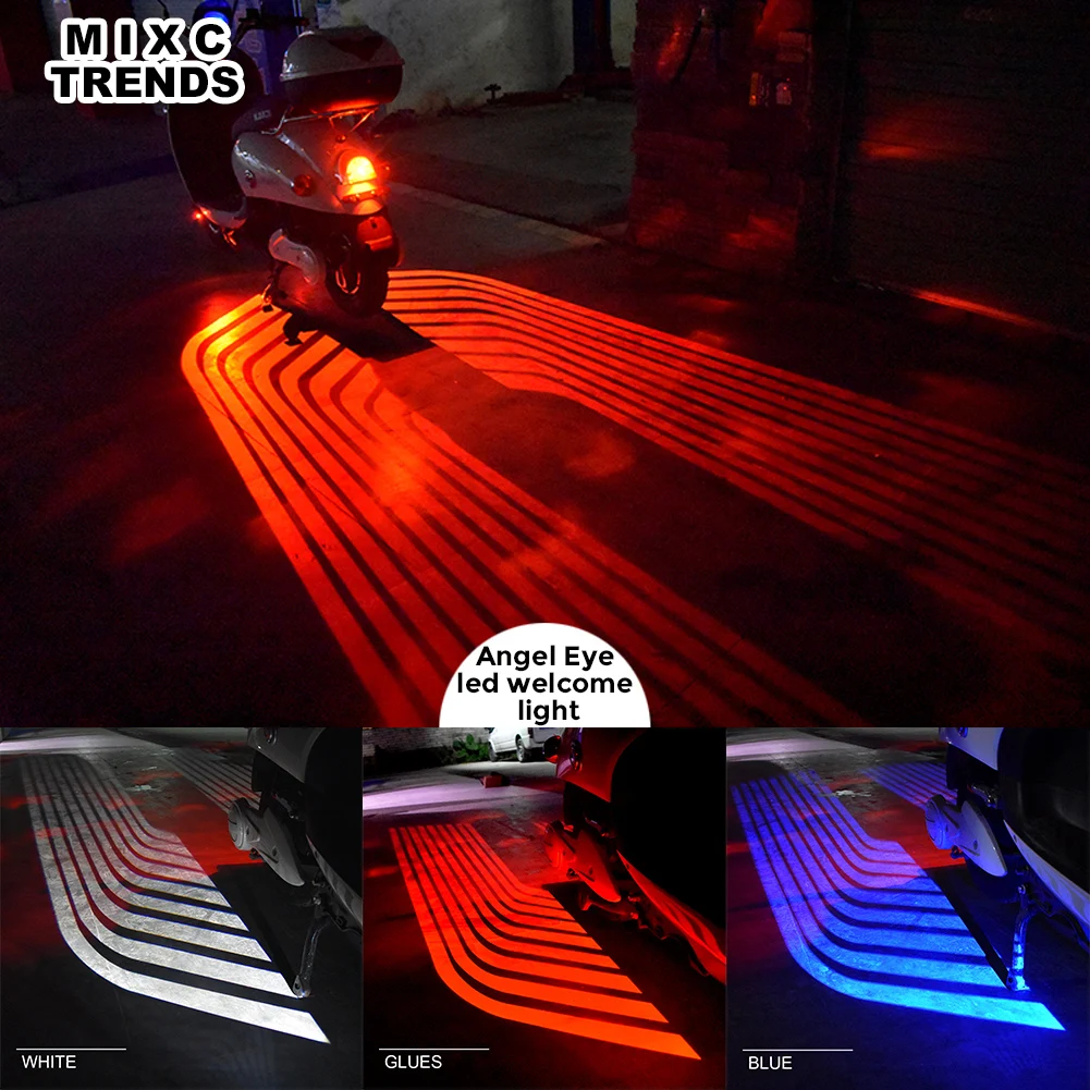 2Pcs Angel Wings Car Light Shadow Light Projector Car