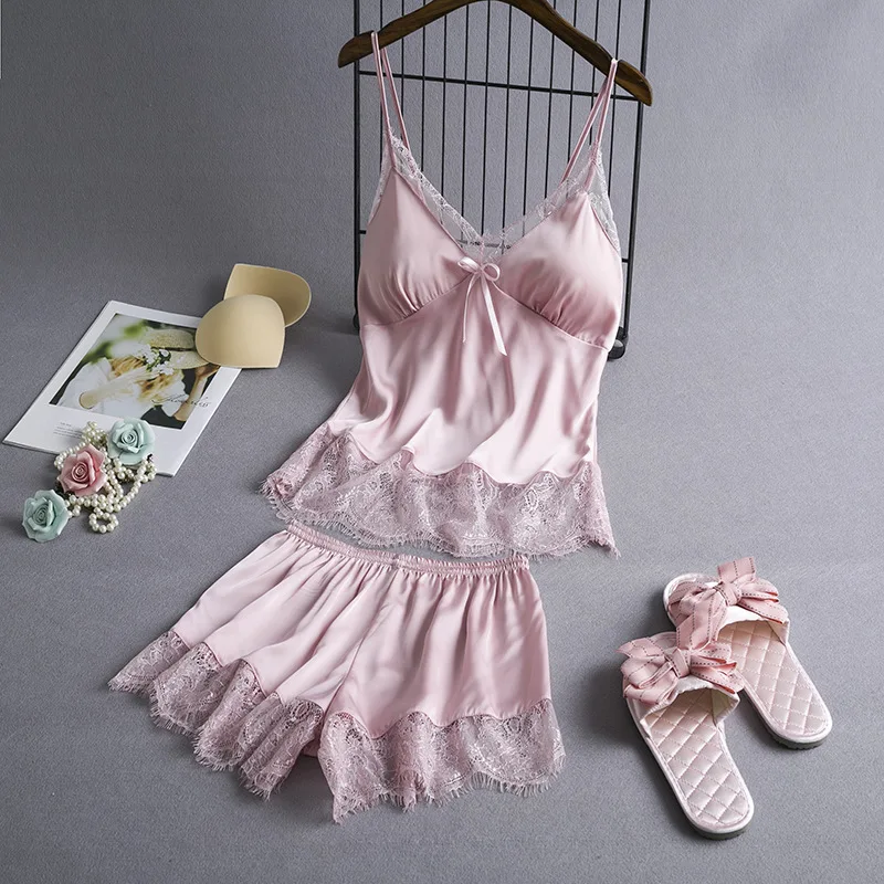 ladies satin nightwear