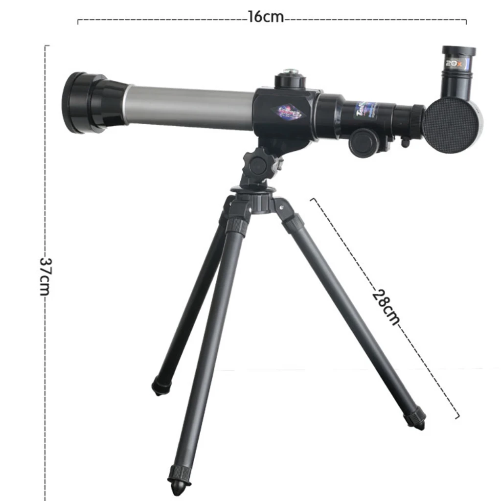 Plastic C2105 Astronomical Refractor Telescope With Tripod for Kids Children Science Explore Learning Toy Home Decor Gift