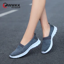 WWKK/Коллекция года; осенние кроссовки; женская обувь; Мужская обувь с дышащей сеткой без шнуровки; женская спортивная обувь; большие размеры; женская обувь; zapatillas hombre