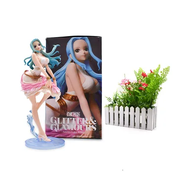 One Piece Figure Nefeltari Vivi Miss Wednesday PVC One Piece Action Figure Collectible Model Christmas Gift Toys 25 cm