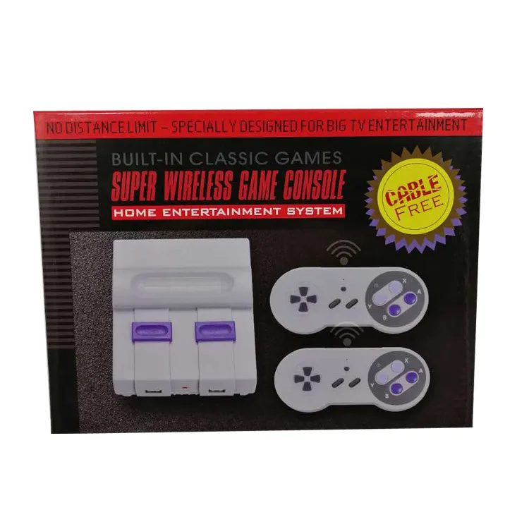 

Mini Handheld TV Video Game Console Dual 2.4G Wireless Game Controller Retro Game Player Built-in 500 Classic Games for SNES