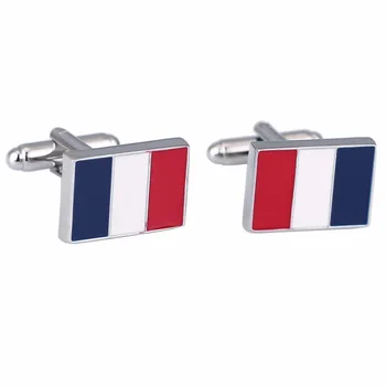 

VAGULA Drop Shipping AAA Quality Flag Cufflinks Wedding Fashion Cuff Links High Quality France Gemelos 10203