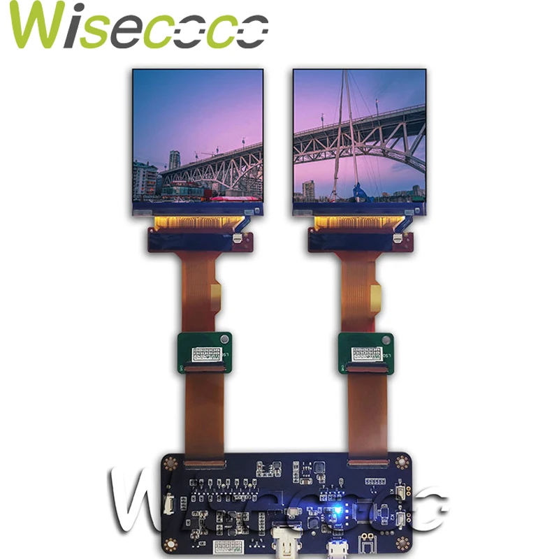 

Wisecoco 120HZ 2K 2.9" inch MIPI Display 1440*1440 VR AR Lcd Display DP Controller Driver Board LS029B3SX02 DP to MIPI