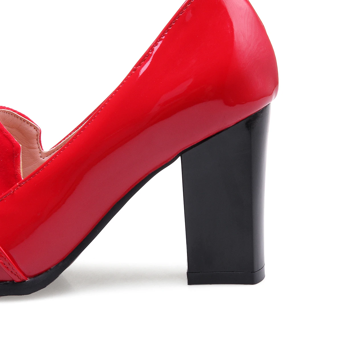 High Heels Shoes Women White Wedding Shoes Thick High Heels Fashion Party Pumps Footwear black Red Big Size43