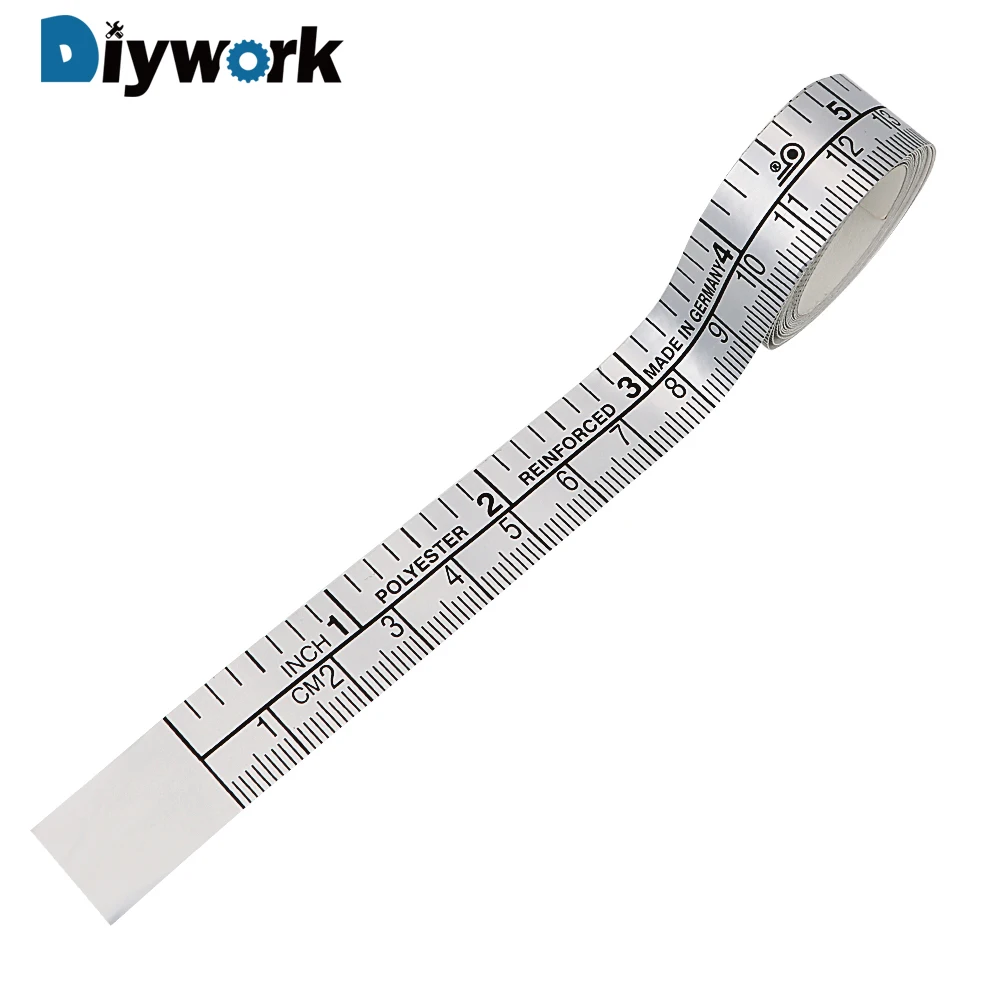 DIYWORK 150cm Metric Tape Measure DIY Self Adhesive Measuring Ruler