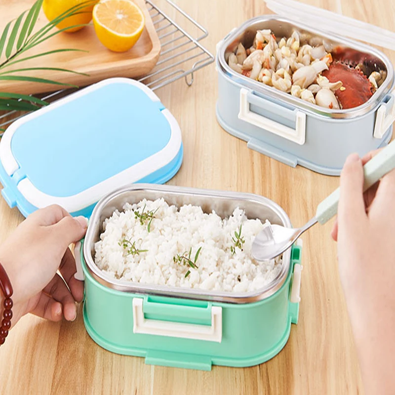 2-4 Layer Leakproof 304 Stainless Steel Lunch Box Insulation Thermos Japanese Style Bento Box Kids Metal Food Container Portable