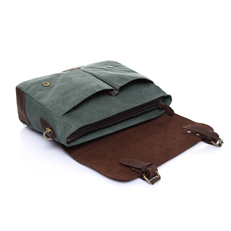 Мужская сумка AETOO тканевая в стиле ретро винтажная почтальона для отдыха|male bag|bag