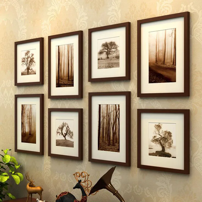 Us 145 35 8 Pcs Set Wooden Picture Frame Black Coffee Color Photo Wall Frames Painting Square And Rectangle Mixed Decoration In Us 145 35 8 Pcs Set Wooden Picture Frame Black Coffee Color Photo Wall Frames Painting Square And Rectangle Mixed Decoration In