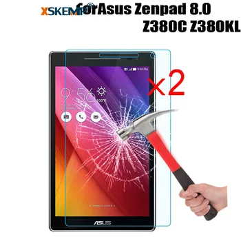 

XSKEMP 2Pcs/Lot LCD Tablet Tempered Glass For ASUS ZenPad 8.0 Z380C Z380KL Anti-Shatter 9H Hardness Tablet Screen Protector Film