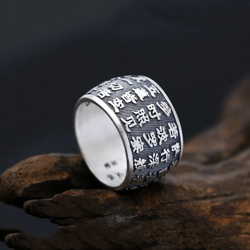 Puño Americano VIKIMO Anillo Feng Shui PiXiu Mantra, Anillo De