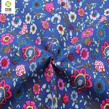 

African Cotton Canvas Fabric For Sewing Hometextile DIY Handmade For Curtain Cushion Bag Shoes Silks Flower 50x150cm B1-1-17