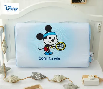 

DISNEY Mickey mouse pillows for kid bedding health LATEX pillow neck home decoration cervical care slow rebound sleeping bed boy