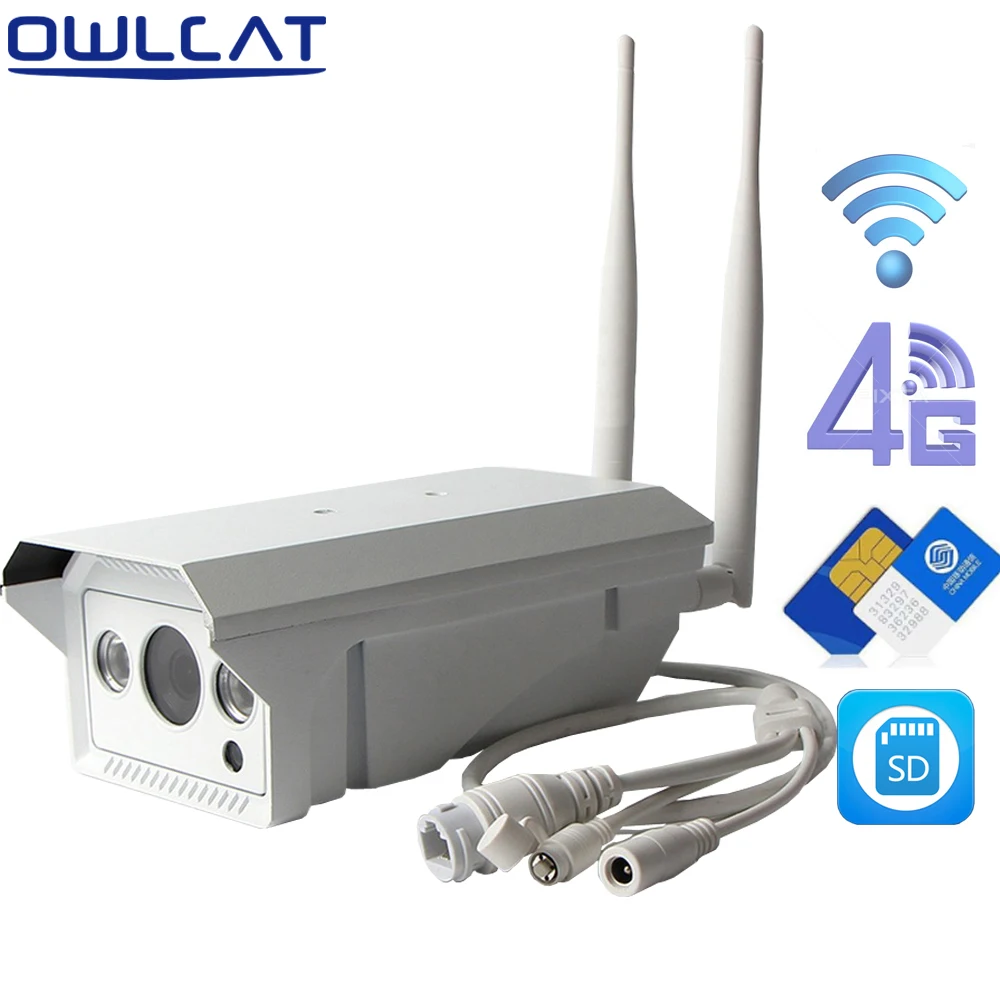 OwlCat SONY323 HD 1080 P 960 Открытый/водостойкий IP камера Wi Fi 3g 4 г телефонная сим-карта 2.0MP SD карты аудио/микрофон удаленного просмотра