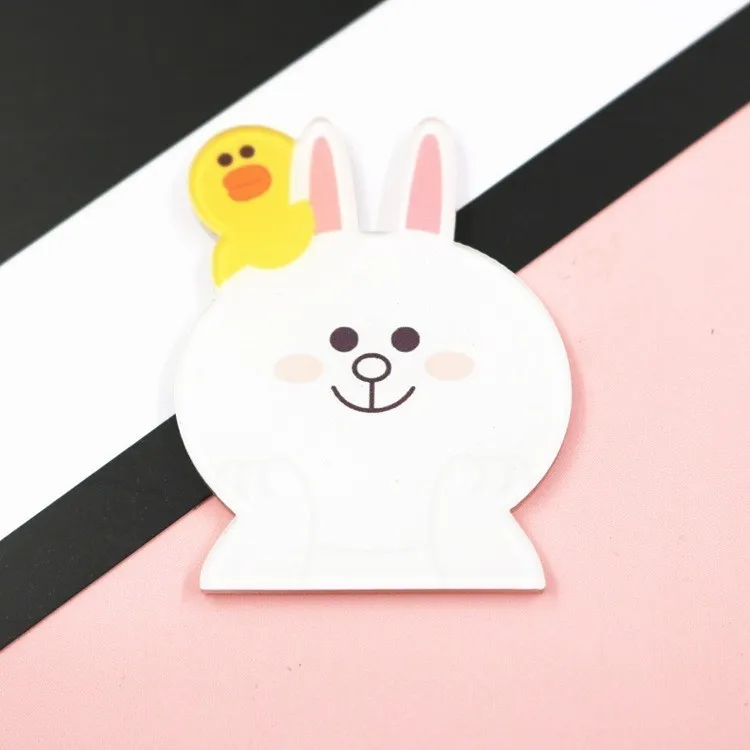 1 шт. креативные Южная Корея коричневый медведь Конни Броши «кролик» Кролик езда Милая желтая утка значки - Цвет: XZ398