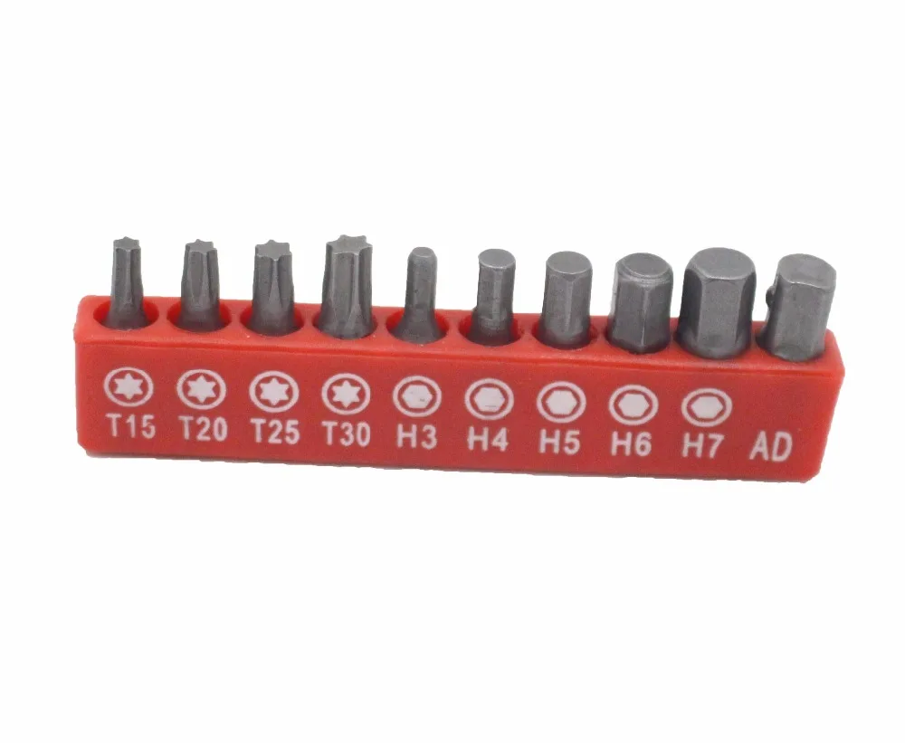 10pcs screwdriver bit set 25mm security screwdriver Electric