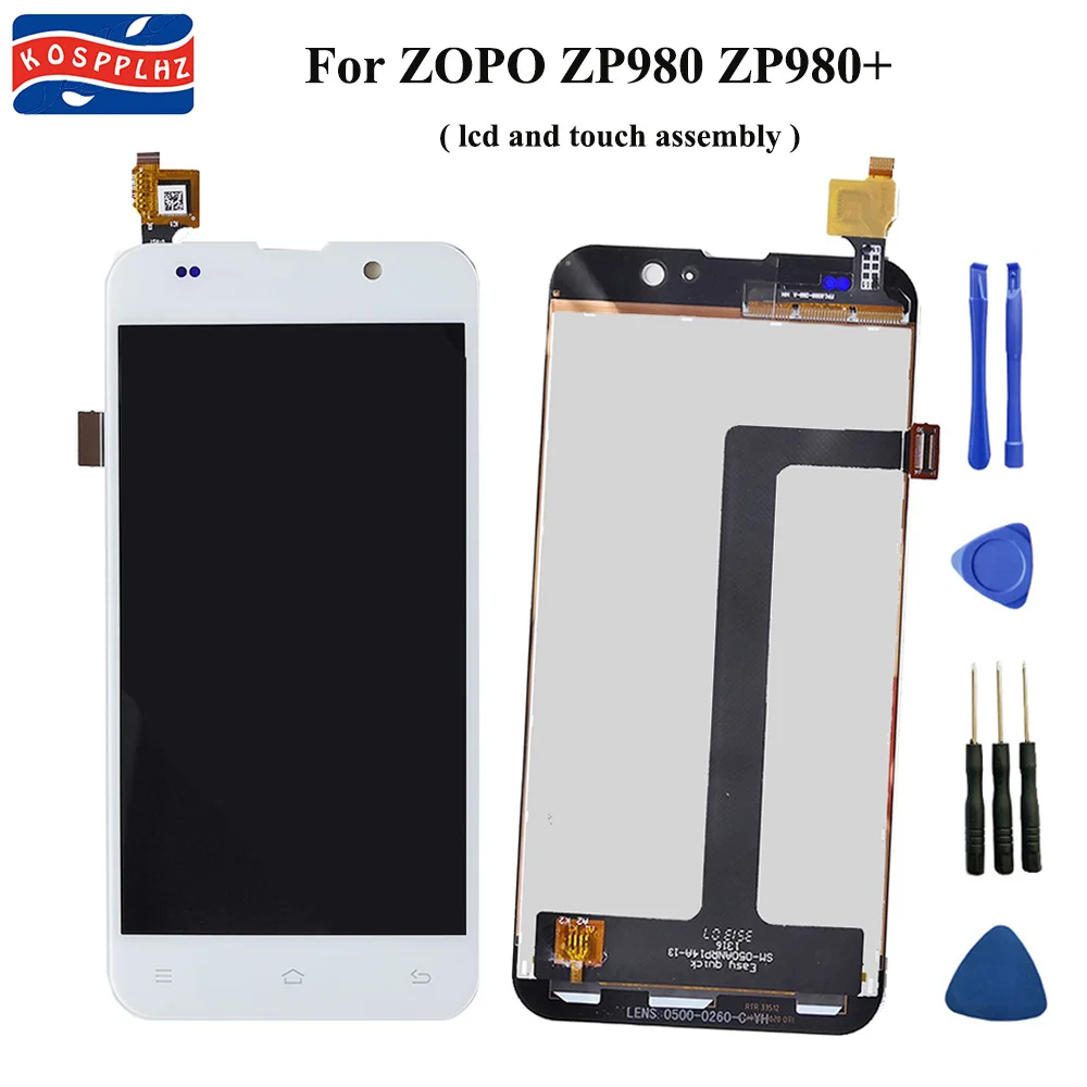

100% tested New For ZOPO ZP980 ZP980+ C2 C3 LCD Display+Touch Screen Digitizer Assembly Replacement +tools