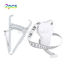 Skinfold Body Fat Caliper Body Fat Tester Skinfold Measurement Tape with Measurement Chart Body Health Care Tool
