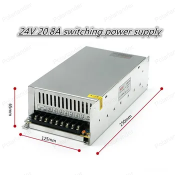 

Promotion ! Small Volume Single Output Switching power supply for LED Strip light 24V 20.8A 500W