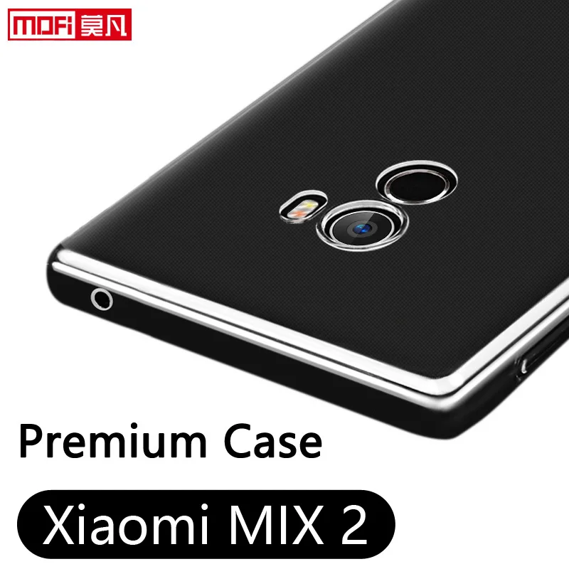 Прозрачный чехол для xiaomi mi mix2 силиконовая задняя крышка из ТПУ защитный