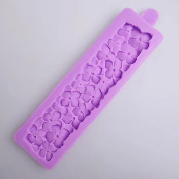 

Q-107 Freeshipping fondant silicon mold dry pace mould KAREN DAVIES Hydrangea pattern surrounding edge